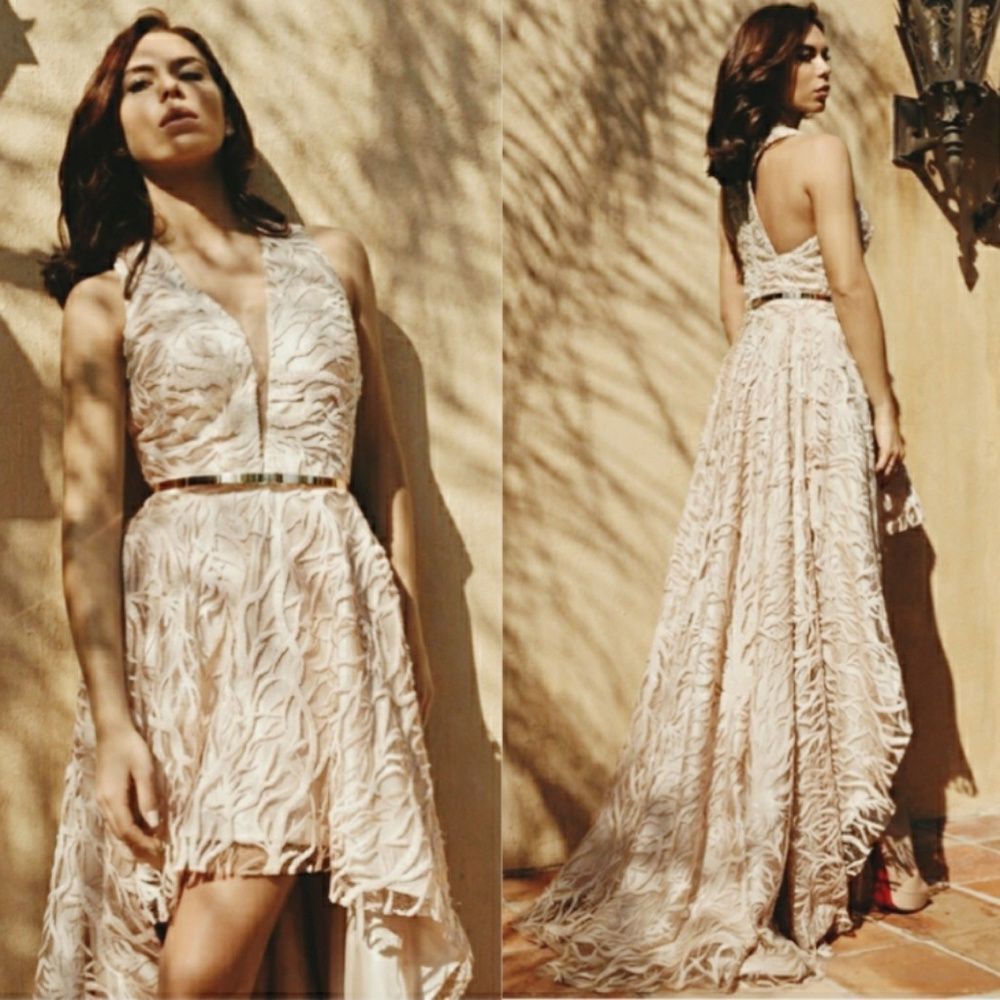 NICOLE BAKTI 6746 HI LOW GOWN - Picture 3 of 8
